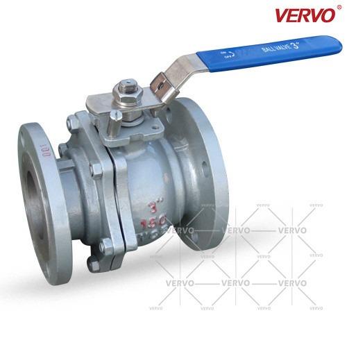 DN80 2pcs Ball Valve Cl150 Rf WCB Floating Type Casting Steel Carbon Steel Side