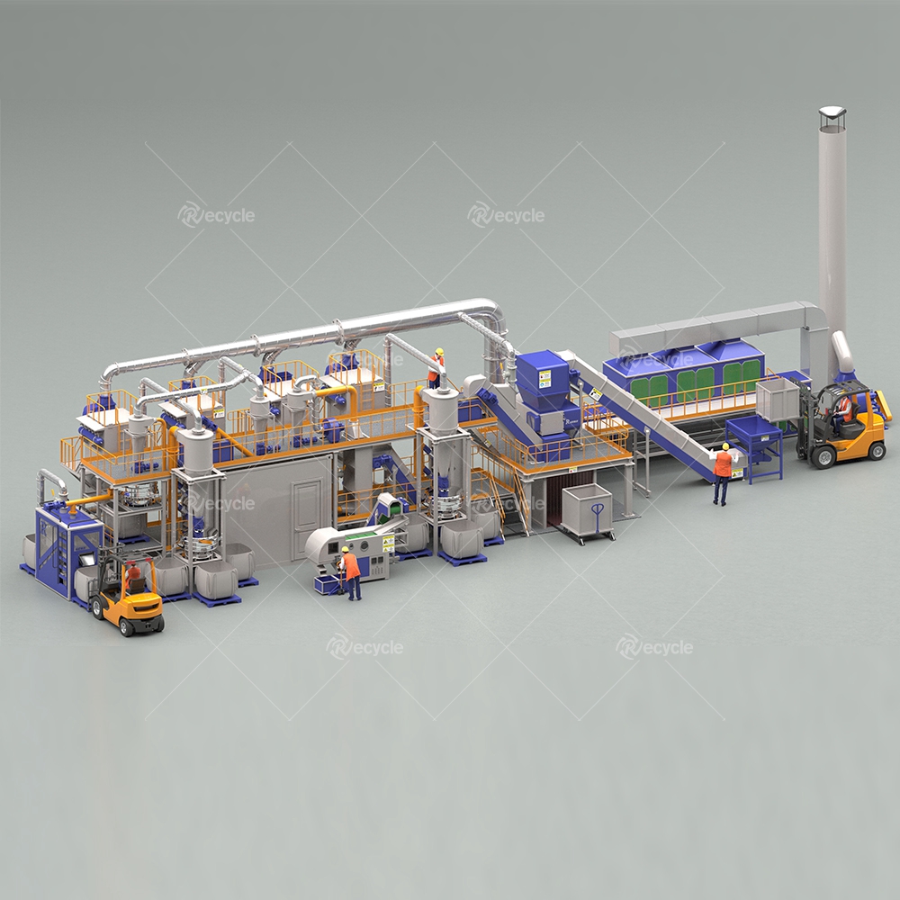 300Kg/H Lithium Battery Recycle Production Line Eco-friendly E Waste Recycling Machine