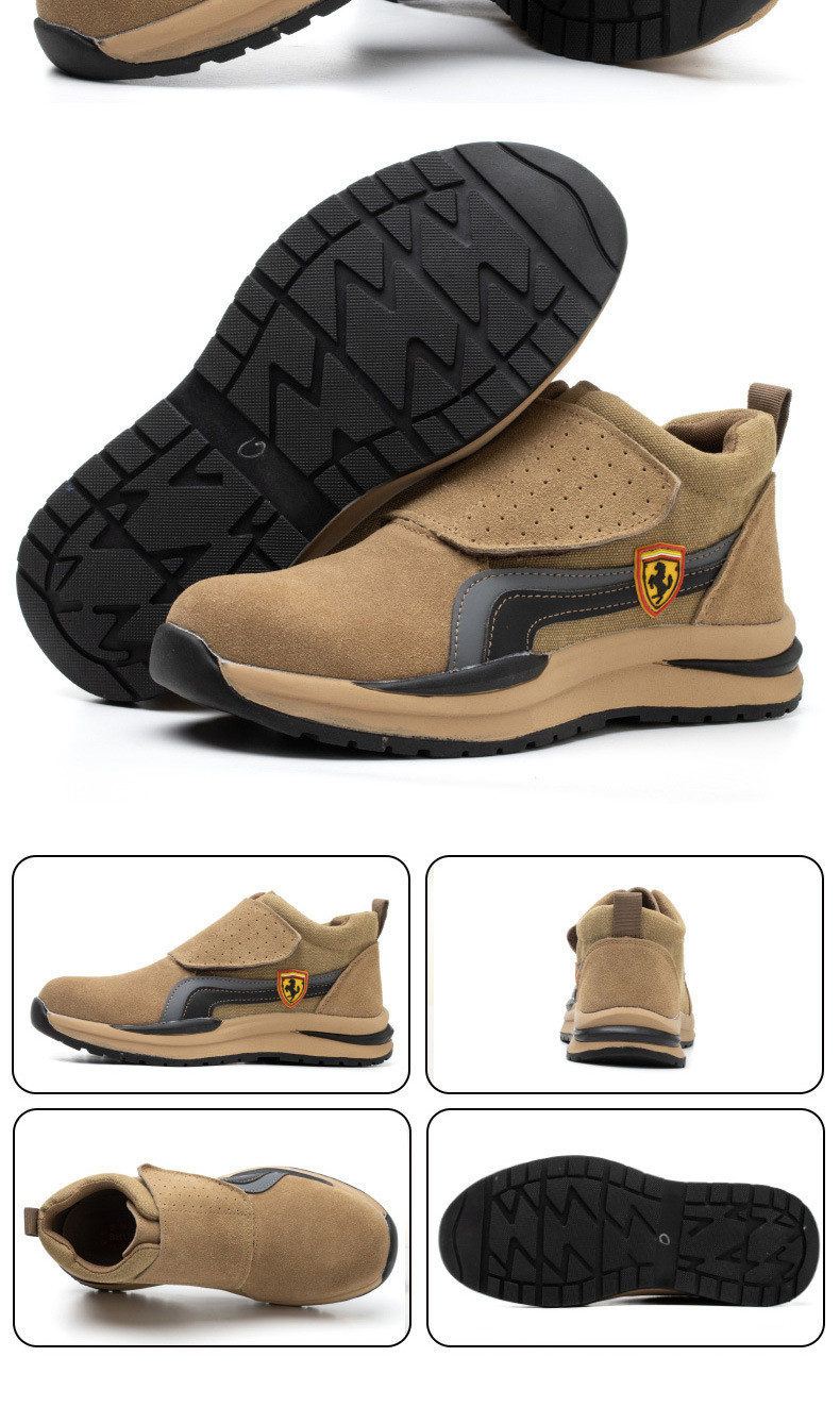 Men'S Welding Comfortable Waterproof Work Boots Anti Collision