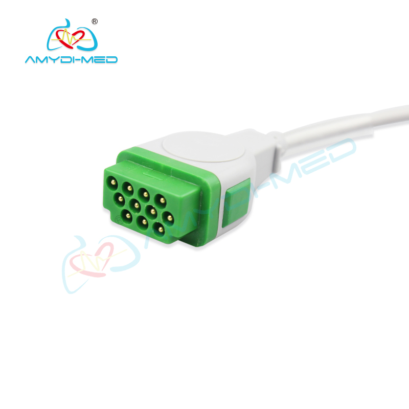 Medical Accessories 3 Lead ECG Cable With Leadwire For Patient Monitors