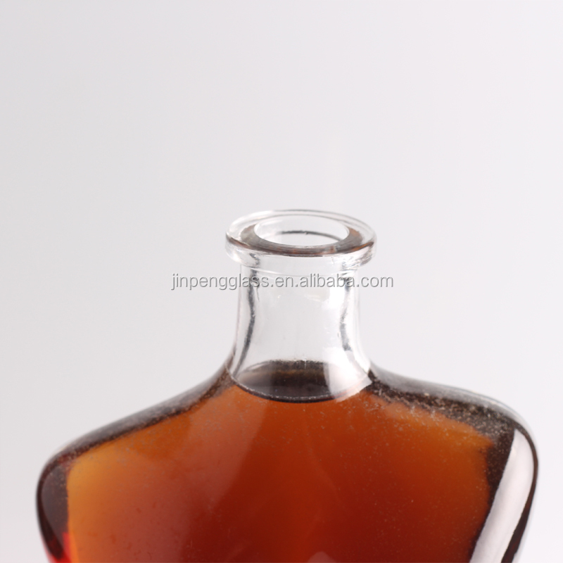 Glass Collar 75cl Lady Body Shaped Glass Bottle for Wine Liquor Vodka Creative Design