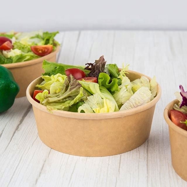 Food Paper Take Away Box Single Wall Biodegradable 1200ml