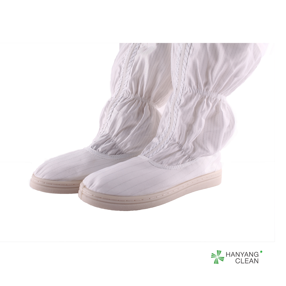 Unisex autoclavable cleanroom ESD safety boots Work anti static canvas booties