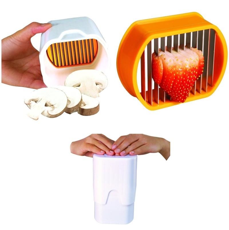 Mini Plastic Vegetable Cutter Reusable , Egg Fruit And Vegetable Chopper