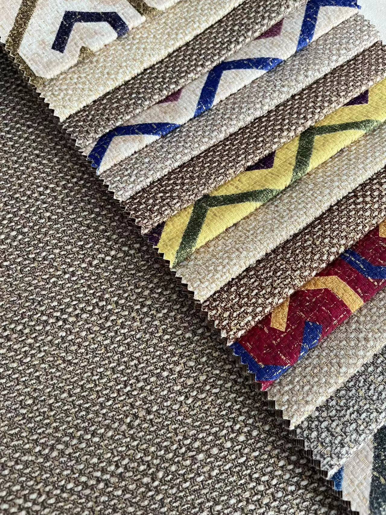 100% Polyester Velvet Printed Fabric Brocade Jacquard Fabric For Sofa
