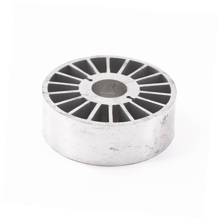 Customized Size Silver Colour Mill Finished Aluminum Extruded Profile For Anodized Round Shape Radiator