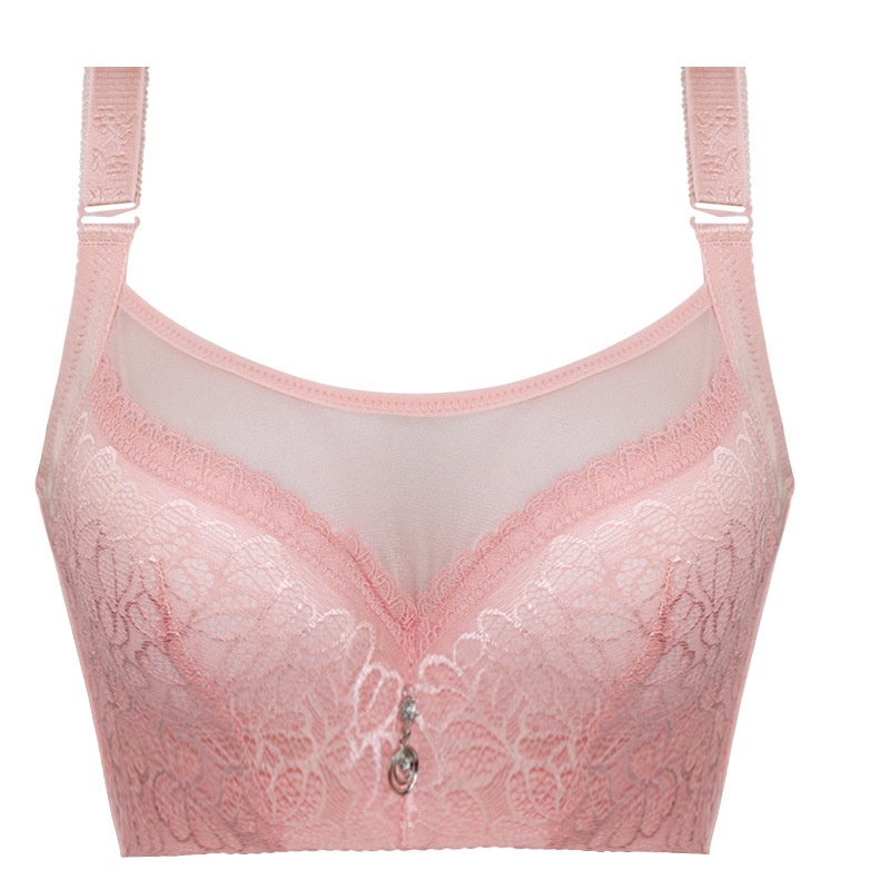Adjustable Seamless Triangle Bralette , Breathable No Steel Ring Plus Size Triangle Bralette
