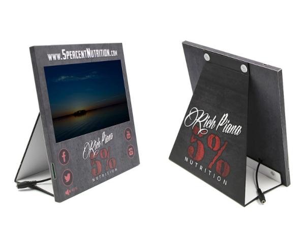 battery operated pop video display, in store video POP display used for more