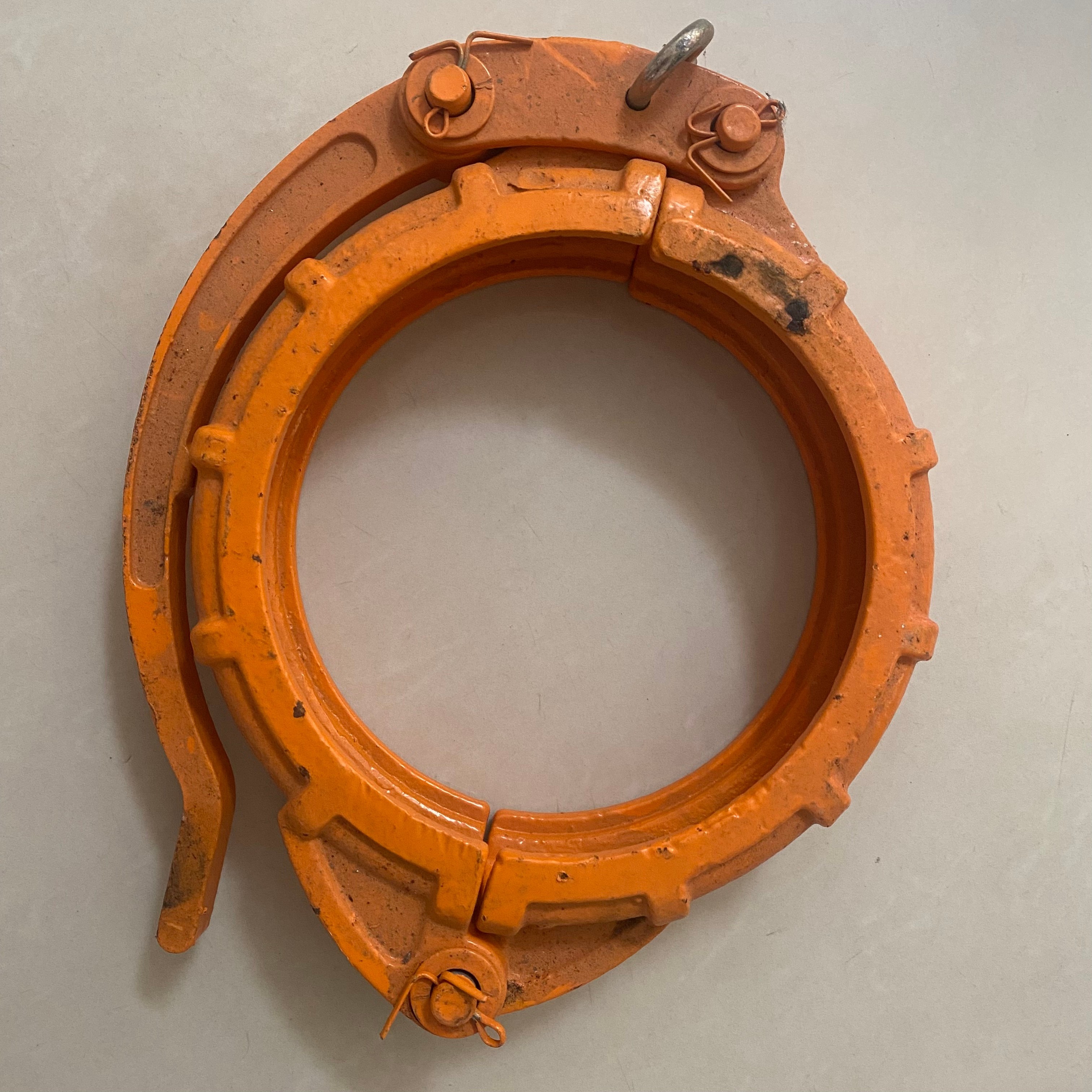 125 150 180 Orange Color Pipe Clamp Spare Parts For Zoomlion Concrete Pump Trucks Support OEM/ODM