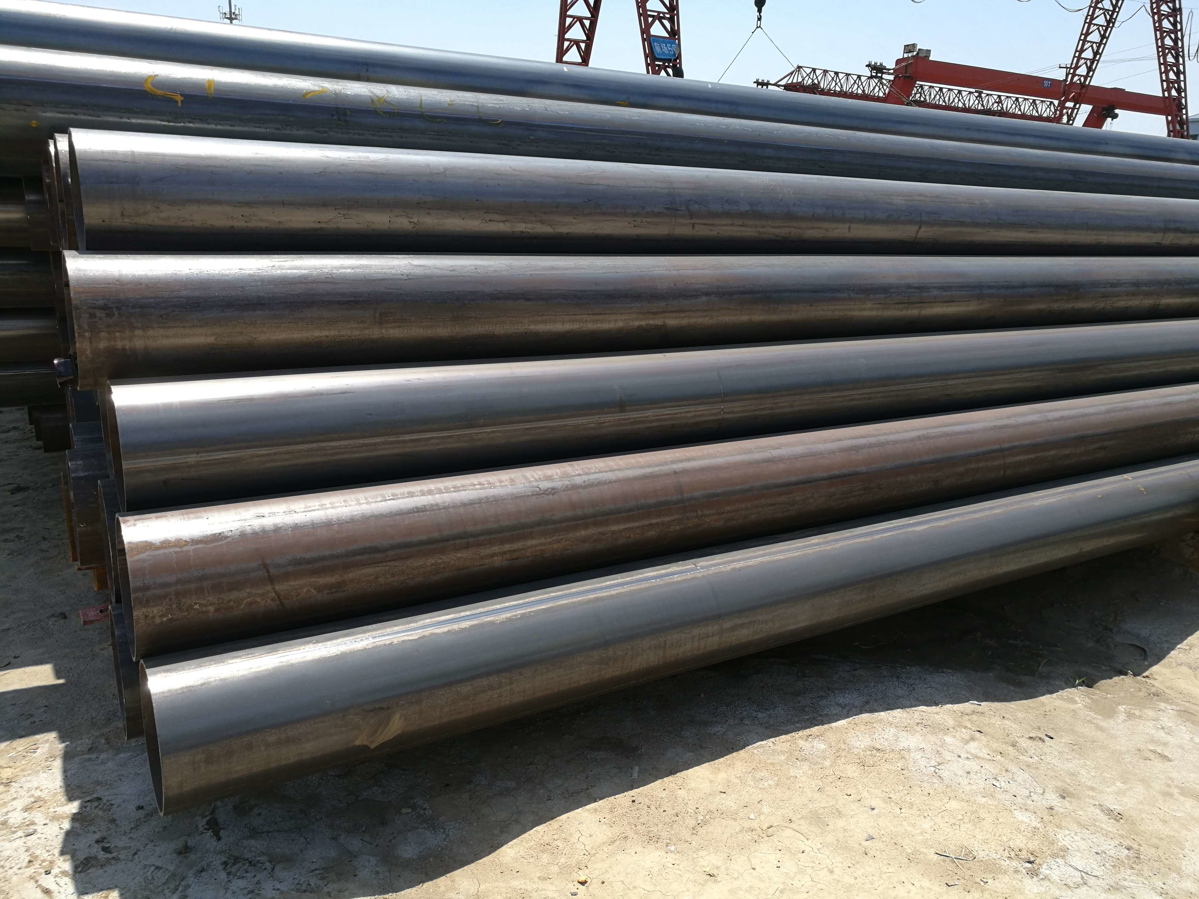 114.3mm Erw Steel Pipe Black Round Api 5l Gr B 168mm