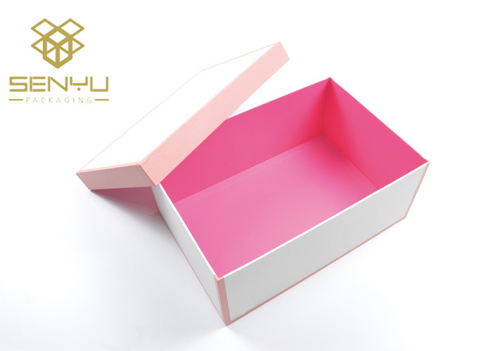 Recycled Cardboard Porcelain Kraft Paper Packaging Box With Lid Clear Window