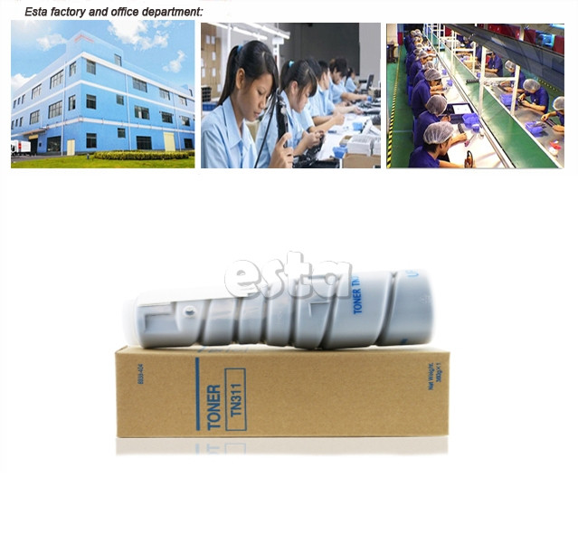 2 X Compatible Toner Cartridge TN311 Konica Minolta Toner For Bizhub BH350 / BH362 Printer
