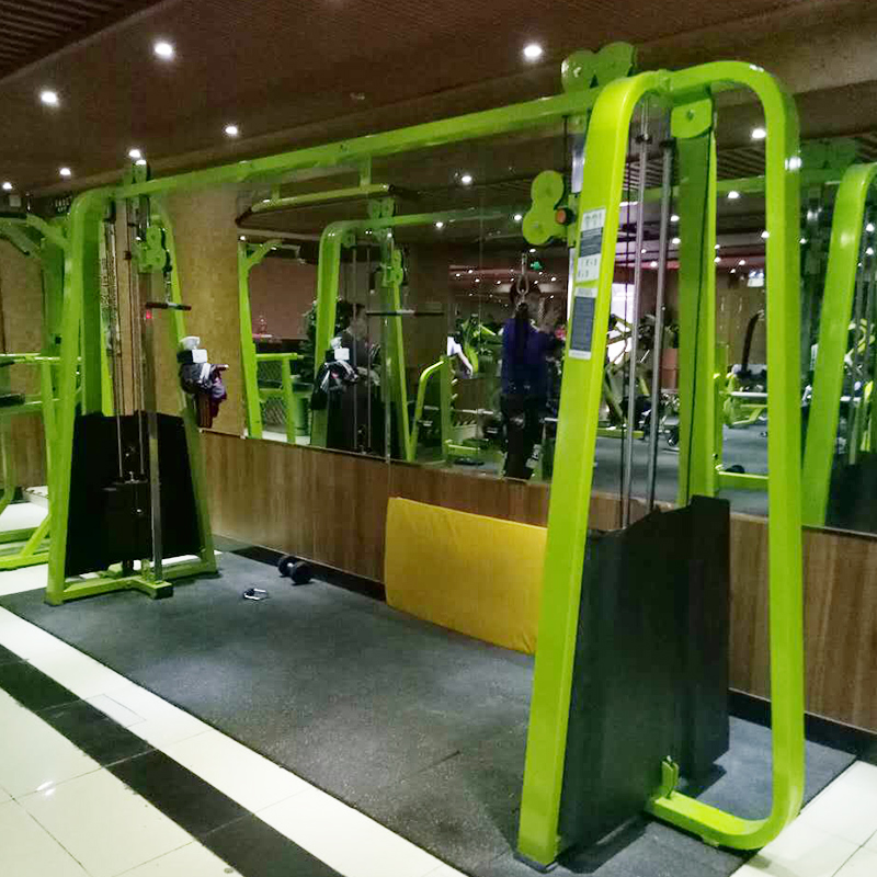Squat Rack Cable Crossover Machine Gym Equipment Adjustable Pulley Back Exercise