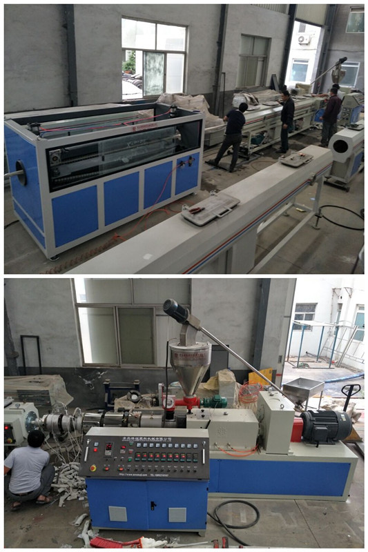 Twin Screw UPVC PVC Pipe Production Line Pavement Of Cables Pvc Pipe Making