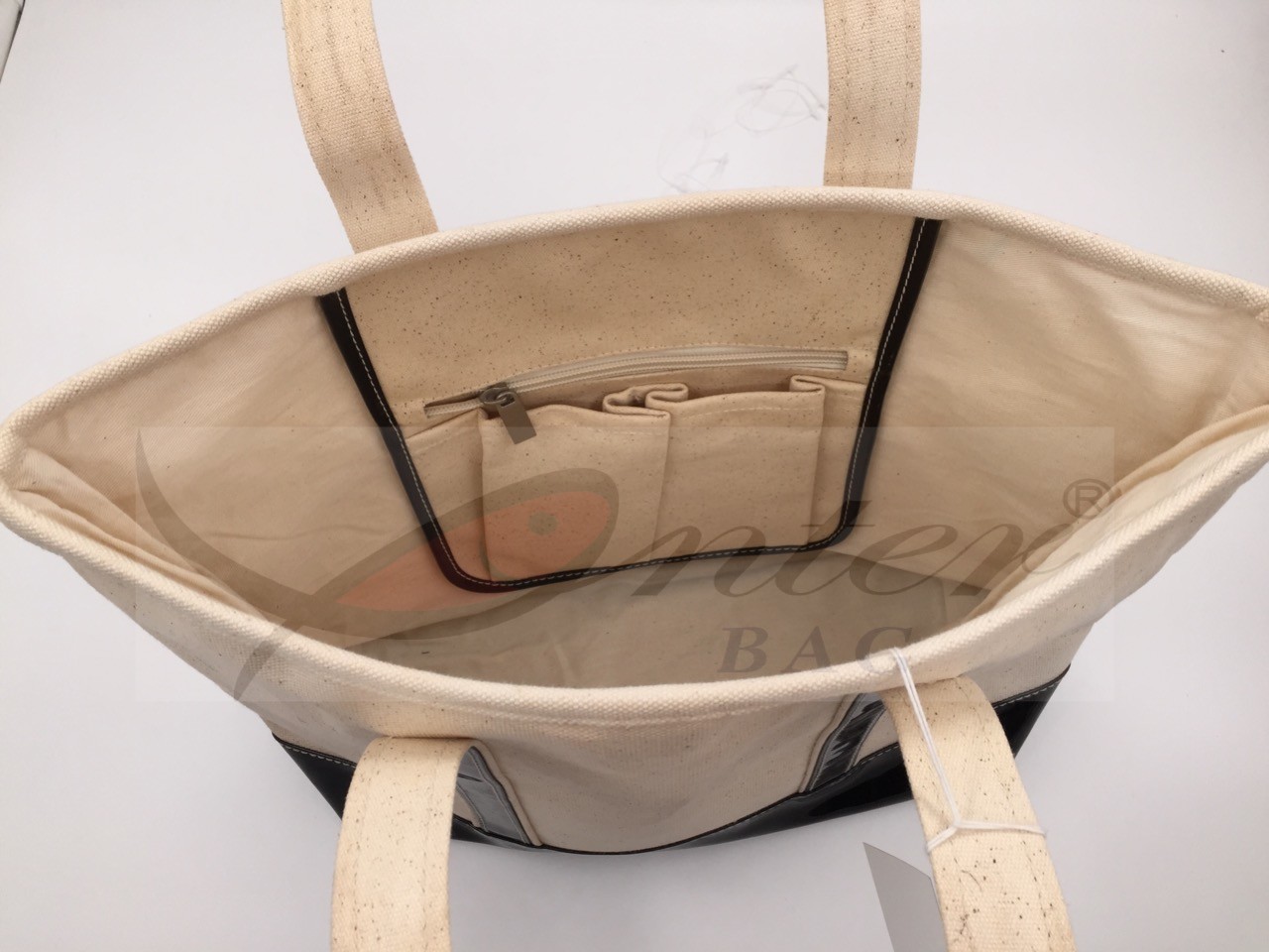 100% Cotton Personalised Tote Bags Durable , Foldable Tote Bag For Travel