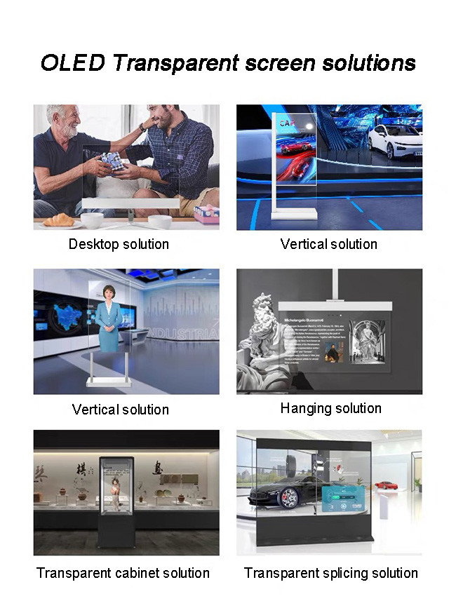 30'' See Through OLED Advertising Transparent OLED Signage 30 Inch