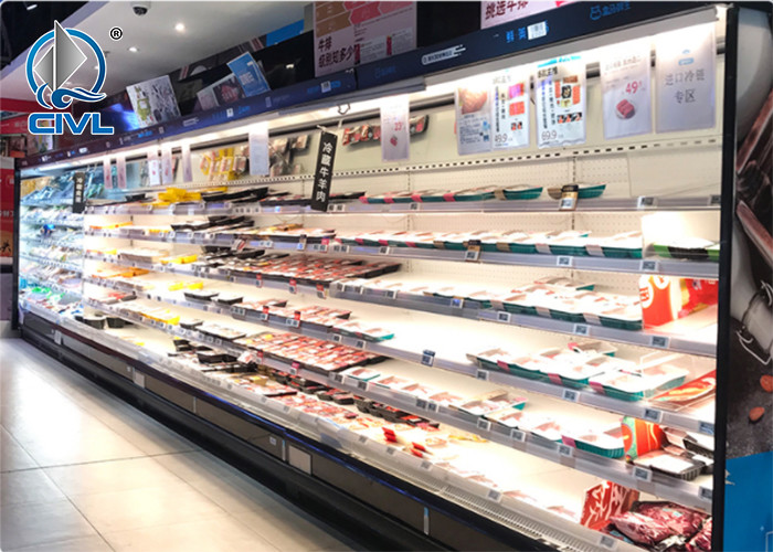 Refrigerated Display Cabinet / Air Curtain Cabinet / Fruit Fresh-Keeping Cabinet Supermarket Commercial Display Cabinet