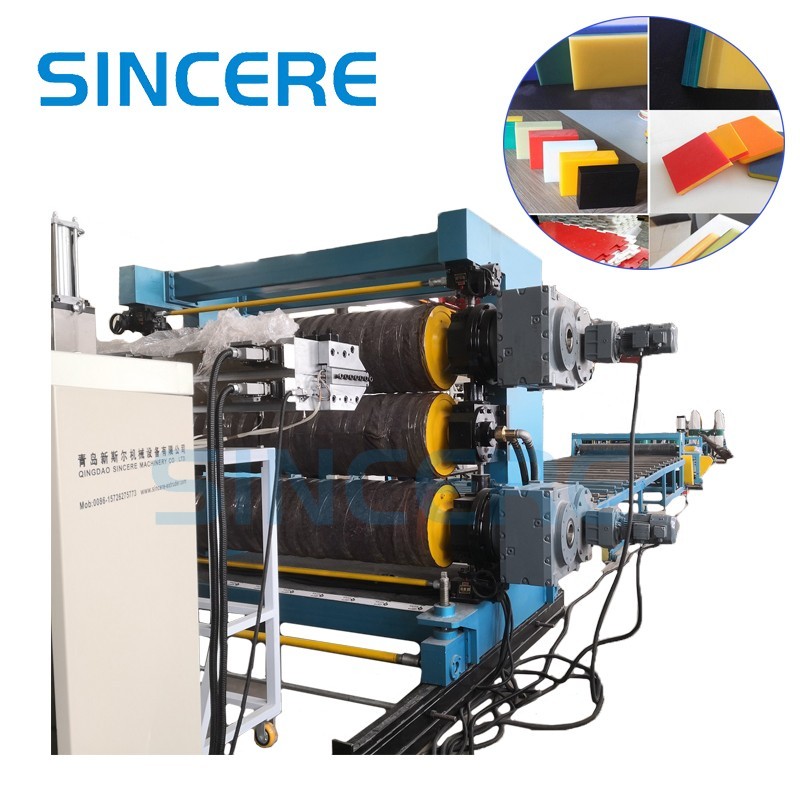 500mm Plastic PP PE PVC Sheet Production Line Thick Plate Chopping Board extruder