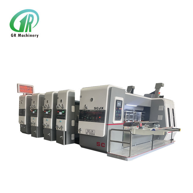 Automatically Lead Eage Feeder Flexo Printing Die Cutting Machine With Slotting Knife