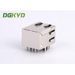 RJ45 Connector 100 megabit Cat 5 ethernet modular jack with internal magnetics