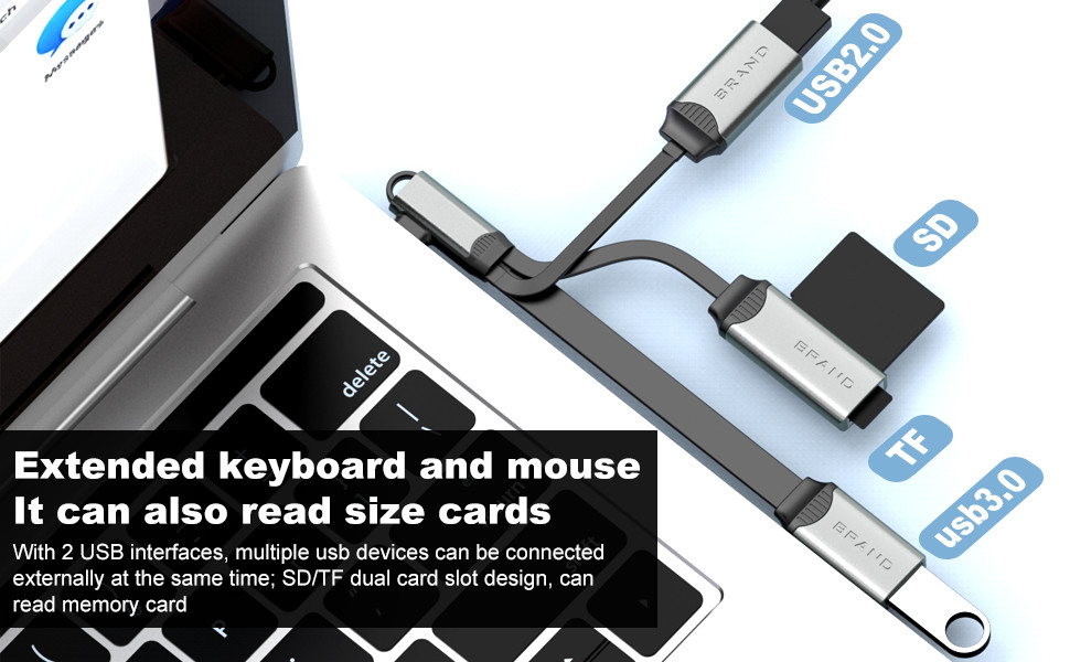 USB Hub Cable For Reading And Copy Also The Usb Adaptor Fast Transfer Data