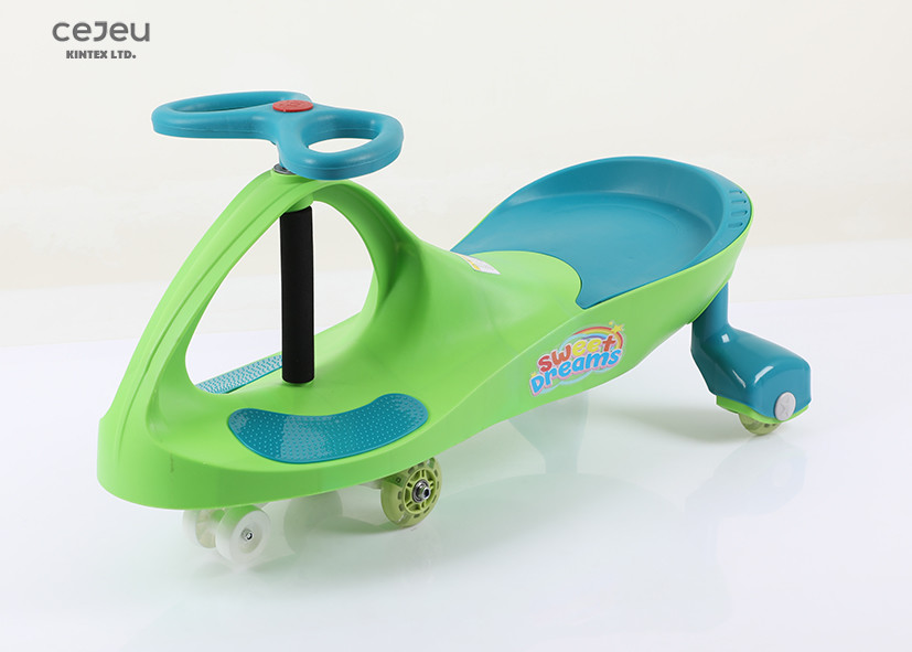 Pink 3 Year Olds Ride On Wiggle Car 82*52*40CM Steering Universal