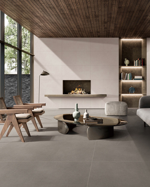 Grey Cement Look Porcelain Tile Concrete Look Rustic Ceramic 60*120cm