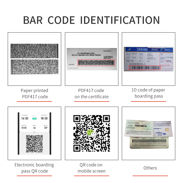 500dpi Optical Resolution Sinosecu QR Code Scanner and CMOS CellPhone Barcode Reader