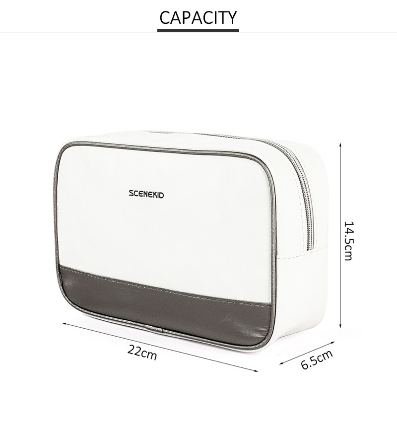 Spill Resistant Portable Dupont Tyvek Cosmetic Bag