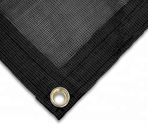 Blackout PVC Coated Fabric Canvas Heavy Duty Vinyl Dipped PVC Mesh Tarps For Dump Truck