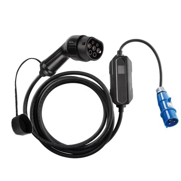 Single Phase Portable EV Charging Station Electric Car Charger Current