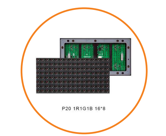RGB LED Module For Billboard Panel Screen 8x16 P20 Outdoor 7000-7500cd/Sqm