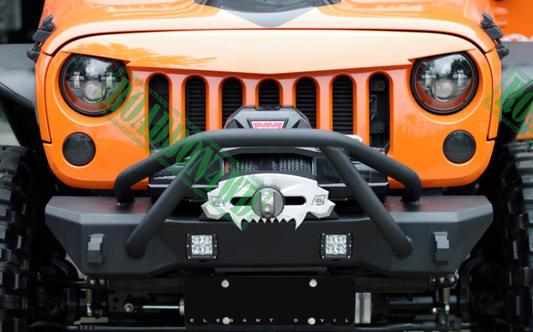 Runner front bumper Steel Front Bumper 4x4 Winch recovery Bumper for Jepp JK
