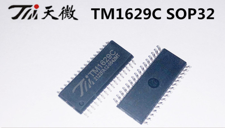 TM1629 QFP High band LED digital driver chip IC Integrated circuits TM1629A TM1629B TM1629C TM1629D SOP32
