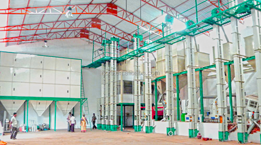 Straight Line 4 Ton Per Hour Rice Milling Polishing Plant for Advanced Rice Processing