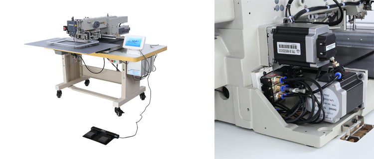 Pneumatic Industrial Heavy Duty Sewing Machine Powerful Pattern 4 - 10mm Foot Range
