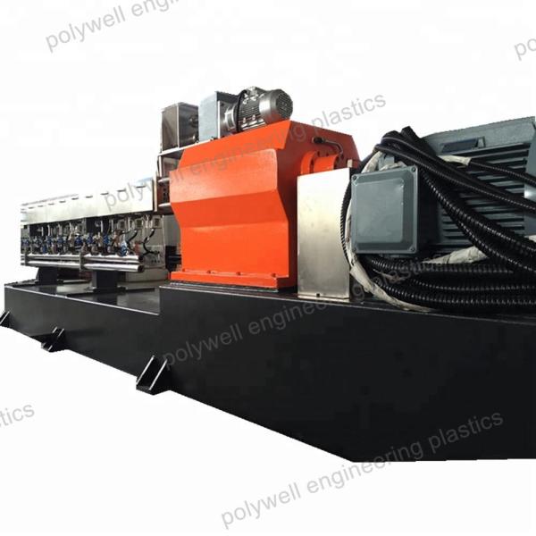Double Screw PA Raw Material Plastic Granulator Machine With Cutter PA66GF25