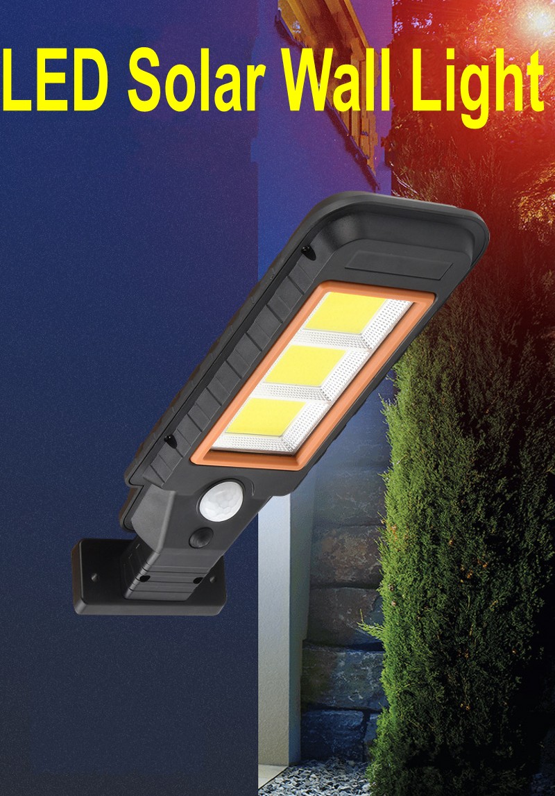 IP67 COB LED Street induction Lamp Garden Highway Road lamp Solar PIR Sensor Wall Light