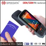 Wifi 4G GPS Android 5.1 Magnetic UHF Rfid Reader Mobile with 2D Barcode Scanner