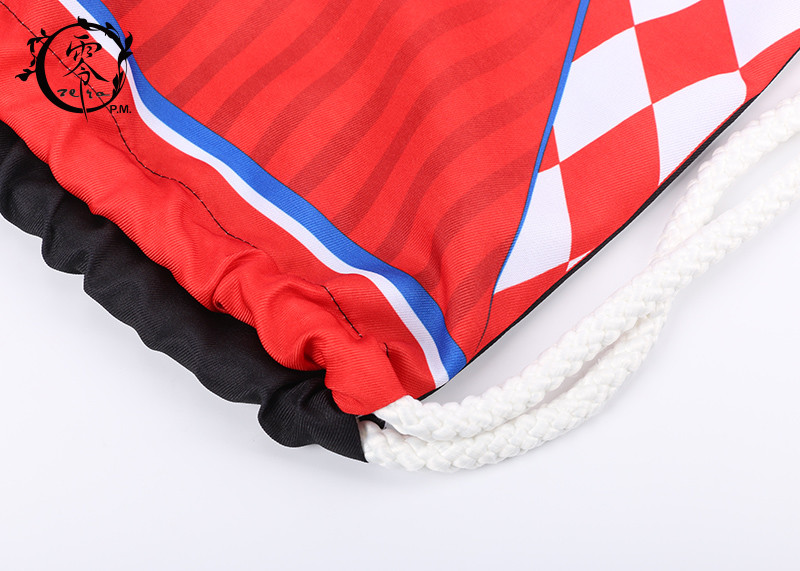 Hrvatska Rope Athletic Printed Drawstring Backpack Promotional Sport Gym