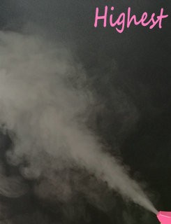 Pink Household Moist Air Humidifier , Fog Nozzle Design Air Mist Humidifier