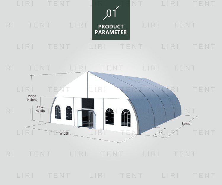 30X60 TFS Curved Party Tents  For Sale from China Tent Factory