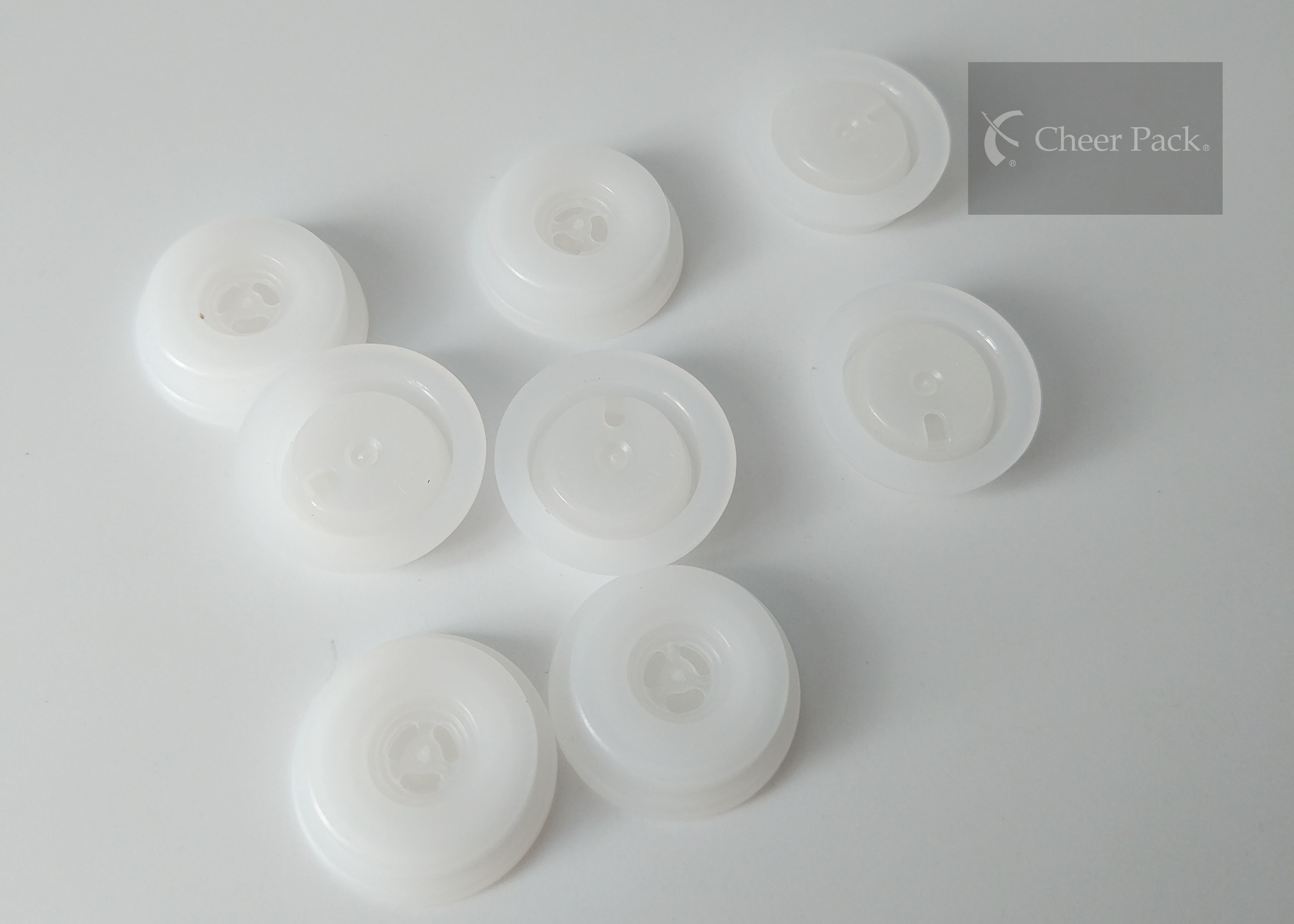 LDPE Coffee Bag One Way Degassing Valve Moisture Proof With 0.4cm Height