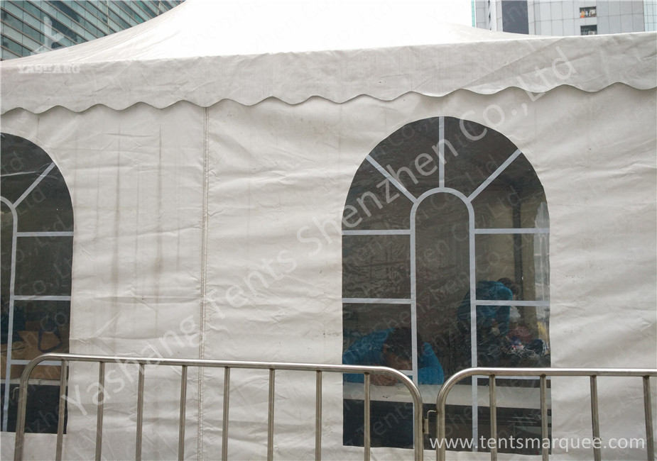 20M Width White Fabric Cover Outdoor Exhibition Tents / Outdoor Event Tent Aluminum Alloy Frofile