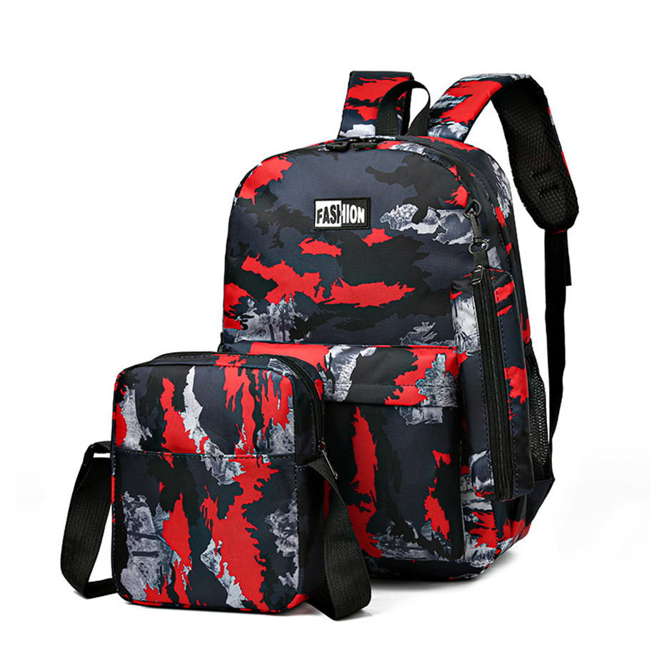 Digital Prints Men's Commuting Backpack Simple Fashion Trendy Middle School Travel Notebook Bag