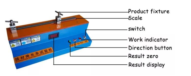 YUYANG CE Wire Testing Equipments Elongation Machine 500x220x340mm