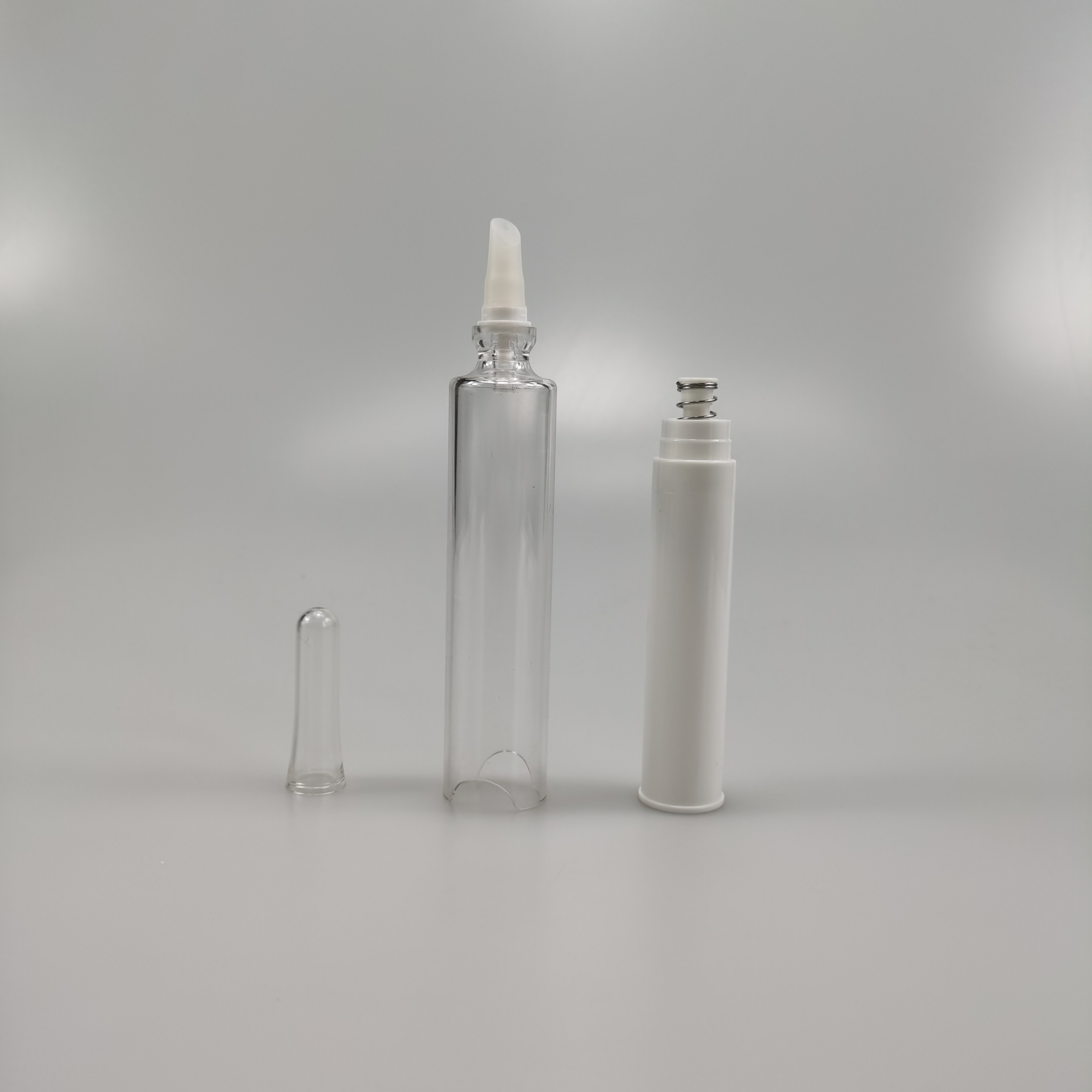 10ml PETG Airless Ampoule Bottle for Eye Cream Injection Prefilled Syringe Shaped Tube