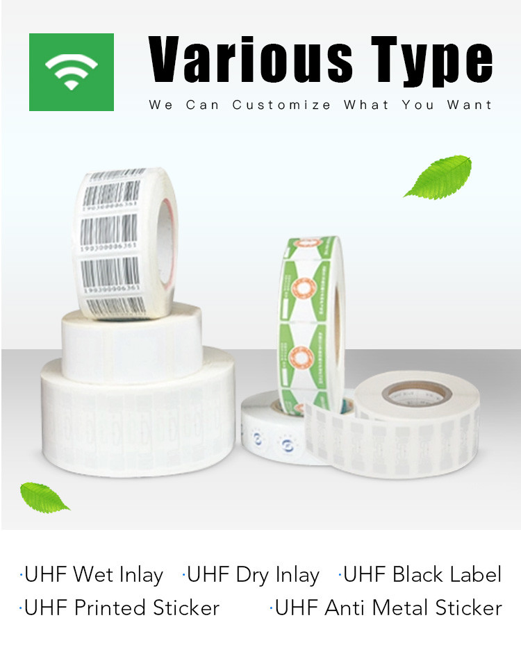860~960MHz Passive UHF RFID Labels Long Read Range Tags For Inventory Management