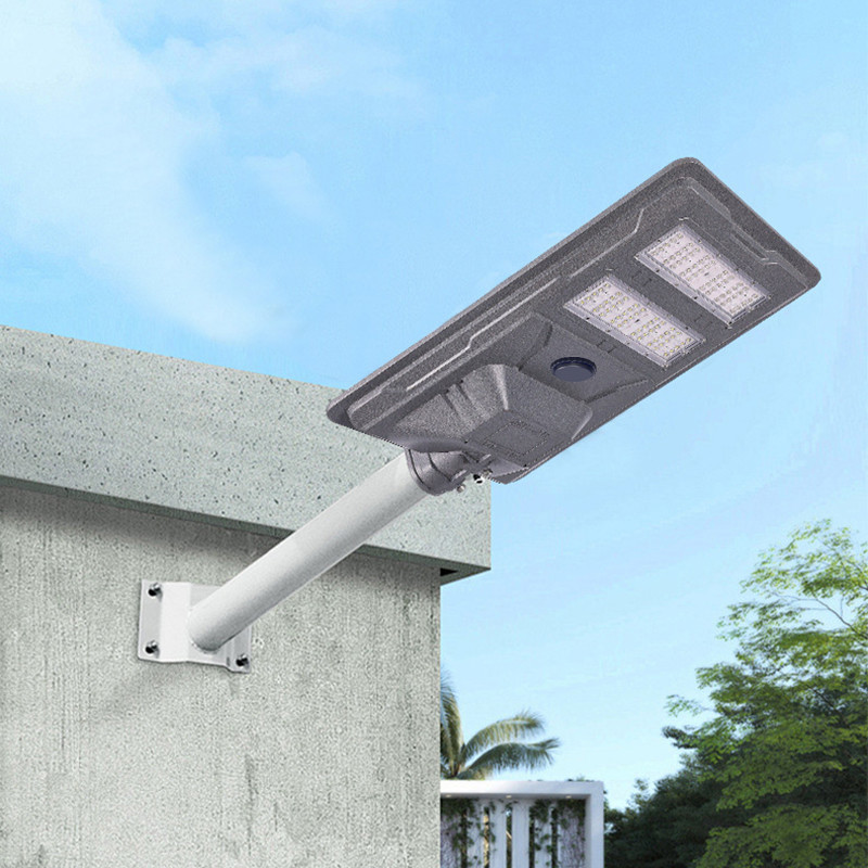 Ip65 Waterproof Solar Street Light LED Road Lamp With Motion Sensor Self Cleaning