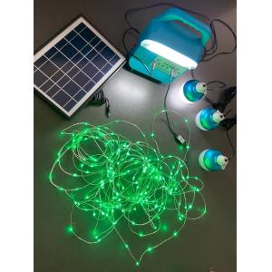 12W Solar Panel system 4 LED Bulbs Portable Solar Power Lighting System Kits